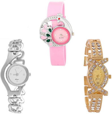 Swadesi Stuff Premium Quality Stylish watches combo of 3 Watch - For Women