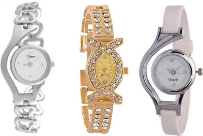 Swadesi Stuff Premium Quality Stylish watches combo of 3 Watch - For Women