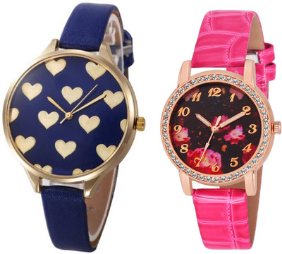 SOOMS SET OF 2 GENVAPLATINUM DARK BLUE ROYAL CLASSIC Little Hearts BIG SIZE DIAL WITH FLORAL PARTY WEAR DIAMOND STUDDED Designer DIAL LADIES & WOMEN Watch - For Girls
SOOMS SET OF 2 GENVAPLATINUM DARK BLUE ROYAL CLASSIC Little Hearts BIG SIZE DIAL WITH FLORAL PARTY WEAR DIAMOND STUDDED Designer DIAL LADIES & WOMEN Watch - For Girls