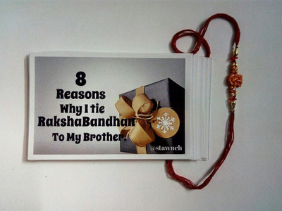 stawnch 8 REASONS I TIE RAKSHABANDAN TO MY BROTHER Greeting Card(Multicolor, Pack of 2)
stawnch 8 REASONS I TIE RAKSHABANDAN TO MY BROTHER Greeting Card(Multicolor, Pack of 2)