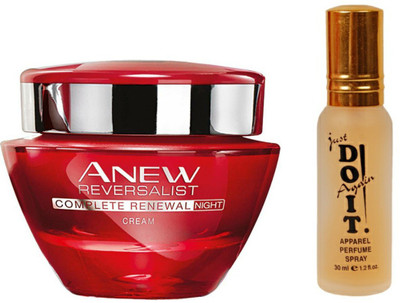Avon Anew Reversalist Night Renewal Cream (30 g) with one do it perfume 30 ml(Set of 2)
Avon Anew Reversalist Night Renewal Cream (30 g) with one do it perfume 30 ml(Set of 2)