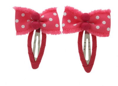 Anuradha Art Jewellery Side Pin Tic Tac Clip(Pink)