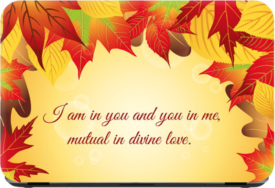 Flipkart SmartBuy I am in you and you in me Premium LG Vinyl (matte) Laptop Decal 15.6
Flipkart SmartBuy I am in you and you in me Premium LG Vinyl (matte) Laptop Decal 15.6