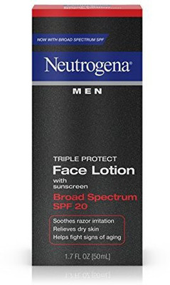 Neutrogena Men Triple Protect Face Lotion With Sunscreen Broad Spectrum Spf(50.28 ml)
Neutrogena Men Triple Protect Face Lotion With Sunscreen Broad Spectrum Spf(50.28 ml)