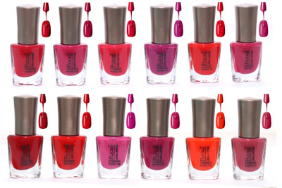 Flickr London Trendy Colors Nail Enamels - Combo Of 12 Pcs (Matt1) Red, Mahroon, Purple, pink, Orange(Pack of 12) 
Flickr London Trendy Colors Nail Enamels - Combo Of 12 Pcs (Matt1) Red, Mahroon, Purple, pink, Orange(Pack of 12)