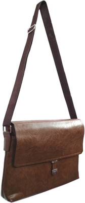 VShine Briefcase Bag Tan Leatherette Office Laptop Bag for Men Messenger Bag Sling Bag(Brown, 30 L)
VShine Briefcase Bag Tan Leatherette Office Laptop Bag for Men Messenger Bag Sling Bag(Brown, 30 L)