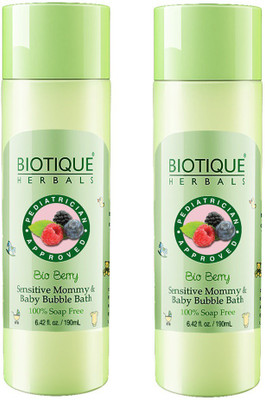 BIOTIQUE BIO BERRY BUBBLE BATH FOR SENSITIVE MOMMY AND BABY 190ML(380 ml)