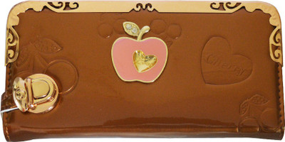 Glitters Online Casual Brown Clutch