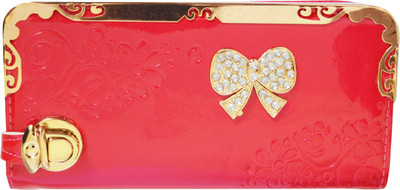 Glitters Online Casual Pink Clutch