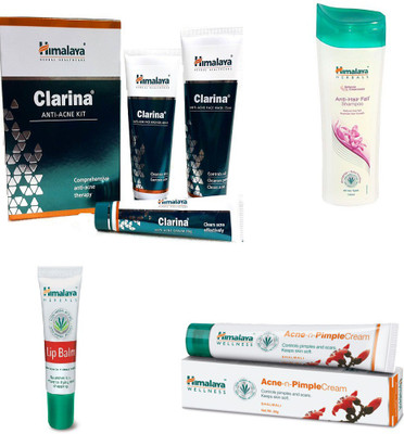 Himalaya Clarina Anti Acne Kit, Anti Hair Fall Shampoo, Lip Balm, Pimple Cream(Set of 4)
Himalaya Clarina Anti Acne Kit, Anti Hair Fall Shampoo, Lip Balm, Pimple Cream(Set of 4)