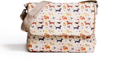 Baby Jalebi The Puppy Love Side Messenger Diaper Bag(Peach)