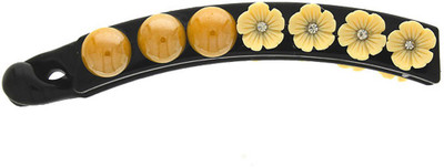 Anuradha Art Jewellery Banana Clip Banana Clip(Yellow)