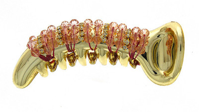 Anuradha Art Jewellery Banana Clip Banana Clip(Gold)