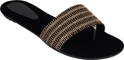 Do Bhai Women Golden Flats
