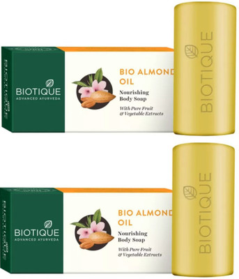 BIOTIQUE BIO ALMOND NOURISHING BODY SOAP WITH PURE FRUIT & VEGETABLE EXTRACTS 150gm(300 g, Pack of 2)
BIOTIQUE BIO ALMOND NOURISHING BODY SOAP WITH PURE FRUIT & VEGETABLE EXTRACTS 150gm(300 g, Pack of 2)