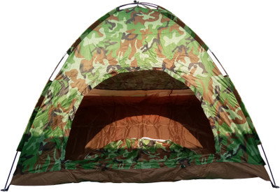 laxenterprise ARMY CAMPING TENT OUTDOOR TENT Tent - For 5(Brown), Brown;green