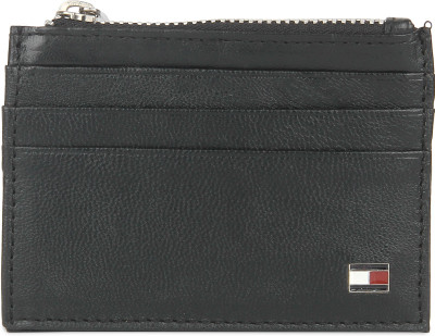 Tommy Hilfiger Men Black Genuine Leather Wallet(6 Card Slots)