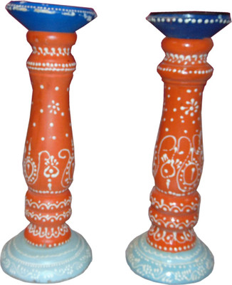 AKHANIHANDICRAFTS Akhani Handicrafts Multicolor Hand Painted Wooden Antique Candle Holder Set of 2 Candle(Multicolor, Pack of 2)
AKHANIHANDICRAFTS Akhani Handicrafts Multicolor Hand Painted Wooden Antique Candle Holder Set of 2 Candle(Multicolor, Pack of 2)