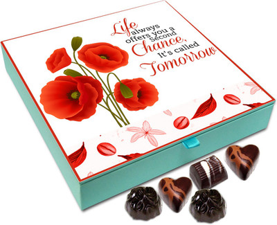 Chocholik Gift Box - Life Always Offers You Second Chance Chocolate Box - 9pc Truffles(108 g)
Chocholik Gift Box - Life Always Offers You Second Chance Chocolate Box - 9pc Truffles(108 g)