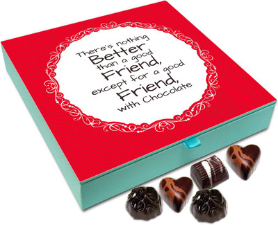 Chocholik Gift Box - There Is Nothing Better Than A Good Friend With A Chocolate Chocolate Box - 9pc Truffles(108 g)
Chocholik Gift Box - There Is Nothing Better Than A Good Friend With A Chocolate Chocolate Box - 9pc Truffles(108 g)