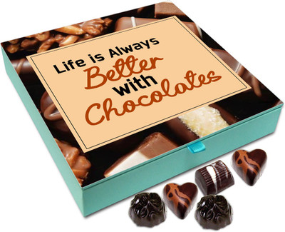 Chocholik Gift Box - Life Is Always Better With Chocolates Chocolate Box - 9pc Truffles(108 g)
Chocholik Gift Box - Life Is Always Better With Chocolates Chocolate Box - 9pc Truffles(108 g)