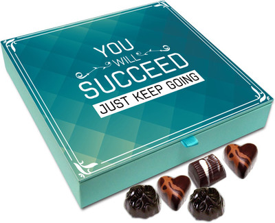 Chocholik Gift Box - You Will Succeed Just Keep Going Chocolate Box - 9pc Truffles(108 g)
Chocholik Gift Box - You Will Succeed Just Keep Going Chocolate Box - 9pc Truffles(108 g)