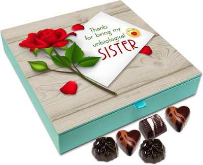 Chocholik Gift Box - Thanks For Being Me Unbiological Sister Chocolate Box - 9pc Truffles(108 g)
Chocholik Gift Box - Thanks For Being Me Unbiological Sister Chocolate Box - 9pc Truffles(108 g)