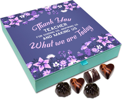 Chocholik Gift Box - Thank You Teacher For Guiding Us To What We Are Today Chocolate Box - 9pc Truffles(108 g)
Chocholik Gift Box - Thank You Teacher For Guiding Us To What We Are Today Chocolate Box - 9pc Truffles(108 g)