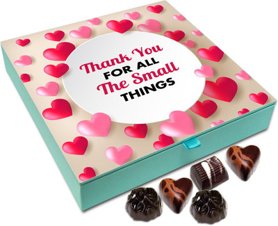Chocholik Gift Box - Thank You For All The Small things You Have Done For Me Chocolate Box - 9pc Truffles(108 g)
Chocholik Gift Box - Thank You For All The Small things You Have Done For Me Chocolate Box - 9pc Truffles(108 g)