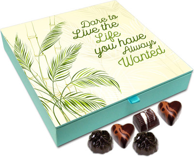 Chocholik Gift Box - Dare To Live The Life You Have Always Wanted Chocolate Box - 9pc Truffles(108 g)
Chocholik Gift Box - Dare To Live The Life You Have Always Wanted Chocolate Box - 9pc Truffles(108 g)