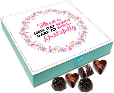 Chocholik Gift Box - When A New day Begins Dare To Smile Gratefully Chocolate Box - 9pc Truffles(108 g)
Chocholik Gift Box - When A New day Begins Dare To Smile Gratefully Chocolate Box - 9pc Truffles(108 g)