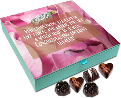 Chocholik Gift Box - Congratulations on Being Engaged Chocolate Box - 9pc Truffles(108 g)
Chocholik Gift Box - Congratulations on Being Engaged Chocolate Box - 9pc Truffles(108 g)