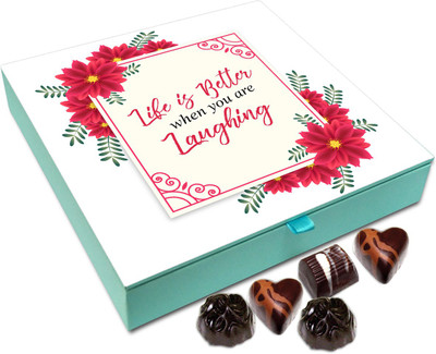 Chocholik Gift Box - Life Is Better When You Are Laughing Chocolate Box - 9pc Truffles(108 g)
Chocholik Gift Box - Life Is Better When You Are Laughing Chocolate Box - 9pc Truffles(108 g)