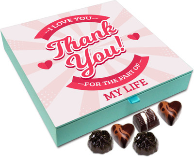 Chocholik Gift Box - Thank You For Being A Part Of My Life Chocolate Box - 9pc Truffles(108 g)
Chocholik Gift Box - Thank You For Being A Part Of My Life Chocolate Box - 9pc Truffles(108 g)