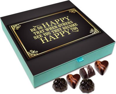 Chocholik Gift Box - Be So Happy That When Other See You Chocolate Box - 9pc Truffles(108 g)
Chocholik Gift Box - Be So Happy That When Other See You Chocolate Box - 9pc Truffles(108 g)