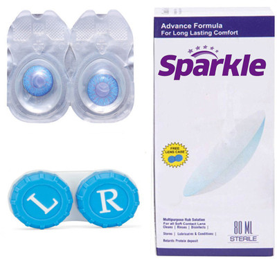 Sparkle 1 Pair ( Blue ) Zero Power Monthly(Zero Power, Colored Contact Lenses, Pack of 1)
Sparkle 1 Pair ( Blue ) Zero Power Monthly(Zero Power, Colored Contact Lenses, Pack of 1)