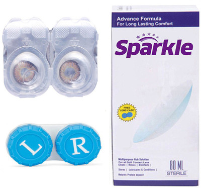 Sparkle 1 Pair ( Hazel ) Zero Power Monthly(Zero Power, Colored Contact Lenses, Pack of 1)
Sparkle 1 Pair ( Hazel ) Zero Power Monthly(Zero Power, Colored Contact Lenses, Pack of 1)