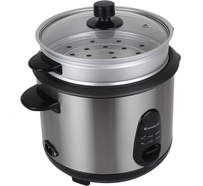 Wonderchef 8904214707194 Electric Rice Cooker with Steaming Feature(1.8, Silver and Black)
Wonderchef 8904214707194 Electric Rice Cooker with Steaming Feature(1.8, Silver and Black)