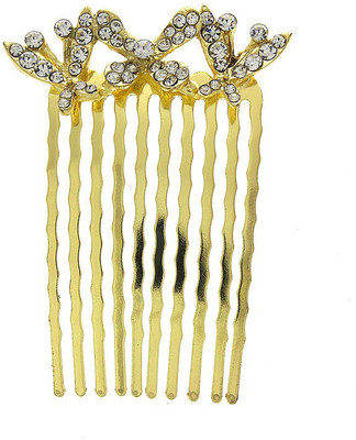 Anuradha Art Jewellery Side Pin Hair Clip(Gold)