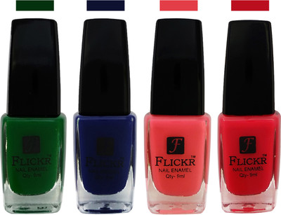 Flickr EXTRA SHINE and SPEED DRY Nail Polish Green,Blue,Baby Pink,Sweet Pink(Pack of 4)
Flickr EXTRA SHINE and SPEED DRY Nail Polish Green,Blue,Baby Pink,Sweet Pink(Pack of 4)