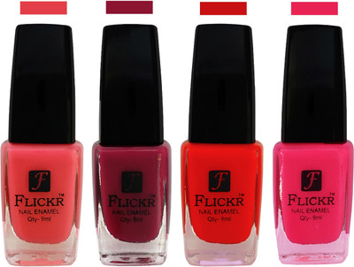 Flickr EXTRA SHINE and SPEED DRY Nail Polish Baby Pink,Purple,Red,Bright Pink(Pack of 4)
Flickr EXTRA SHINE and SPEED DRY Nail Polish Baby Pink,Purple,Red,Bright Pink(Pack of 4)