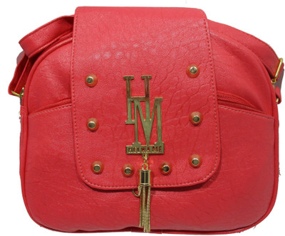 Rahman Bags Girls Casual Red Polyester Sling Bag