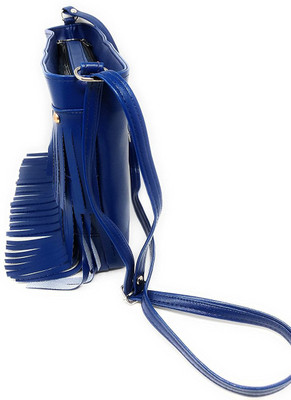 Oytra Girls Casual Blue PU Sling Bag