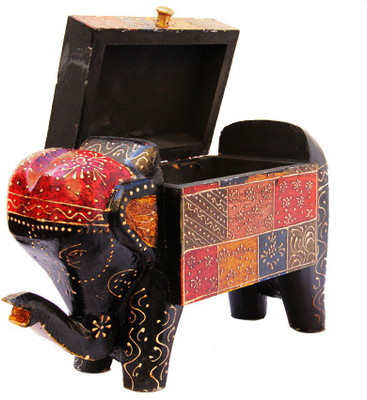 Craftkriti Elephant shape embossed storage wooden box Jewellery Vanity Box(Multicolor)
Craftkriti Elephant shape embossed storage wooden box Jewellery Vanity Box(Multicolor)