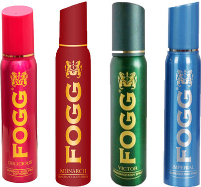 Fogg IMPERIAL DEODORANT 120 ML+VICTOR DEODORANT 120 ML+ MONARCH DEODORANT 120 ML+DELICIOUS DEODORANT 120 ML Perfume Body Spray - For Men & Women(120 ml, Pack of 4)
Fogg IMPERIAL DEODORANT 120 ML+VICTOR DEODORANT 120 ML+ MONARCH DEODORANT 120 ML+DELICIOUS DEODORANT 120 ML Perfume Body Spray - For Men & Women(120 ml, Pack of 4)