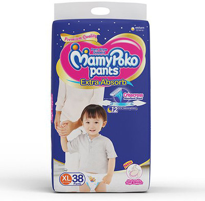 MamyPoko Extra Large Size (38 Count) - XL(38 Pieces)