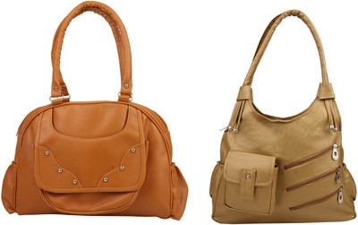 SME JAIPUR Shoulder Bag(Brown, Gold)