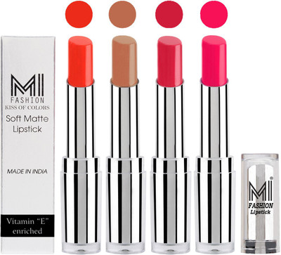 MI Fashion Hot and Bold Soft Creamy Matte Lipstick Combo – Perfect Gift for Her in 4 Vivid Colours(Orange Crush,Nude,Mauve,Rosy Pink)
MI Fashion Hot and Bold Soft Creamy Matte Lipstick Combo – Perfect Gift for Her in 4 Vivid Colours(Orange Crush,Nude,Mauve,Rosy Pink)