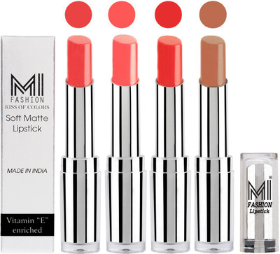 MI Fashion Hot and Bold Soft Creamy Matte Lipstick Combo – Perfect Gift for Her in 4 Vivid Colours(Pouty Pink,Metalic Nude,Orange Fever,Nude, 14 g)
MI Fashion Hot and Bold Soft Creamy Matte Lipstick Combo – Perfect Gift for Her in 4 Vivid Colours(Pouty Pink,Metalic Nude,Orange Fever,Nude, 14 g)