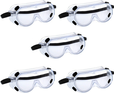 Vezual 3M 1621 (Pack of 5) Clear Chemical Splash / Hard Coated / Polycarbonate Lens Power Tool, Laboratory, Wood-working Safety Goggle(Free-size)
Vezual 3M 1621 (Pack of 5) Clear Chemical Splash / Hard Coated / Polycarbonate Lens Power Tool, Laboratory, Wood-working Safety Goggle(Free-size)